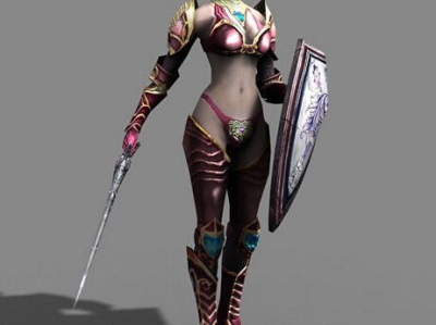 3d游戏女性角色,魅力与力量的完美融合